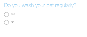 Do you wash your pet regularly?